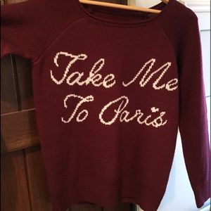 Maroon sweater